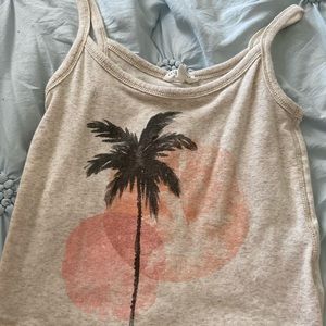 Beige graphic t shirt